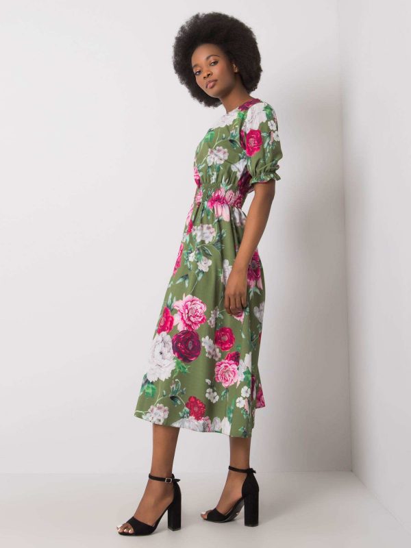 Green dress with Melani prints