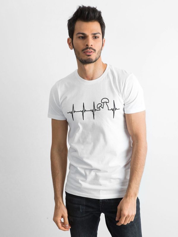 Men's White Cotton T-Shirt