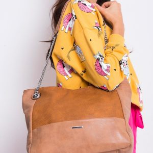 Brown eco leather bag