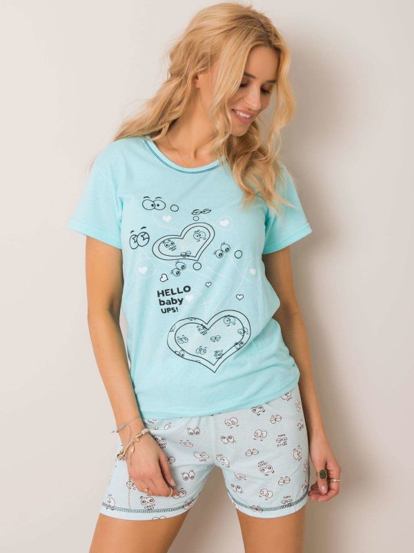 Light Blue Sandy Pyjama Set