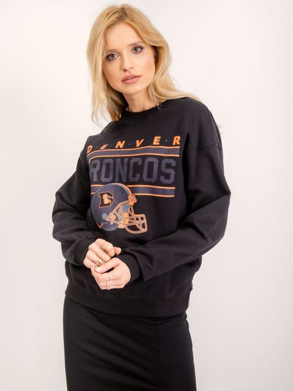 BSL Women's Black Print Sweatshirt