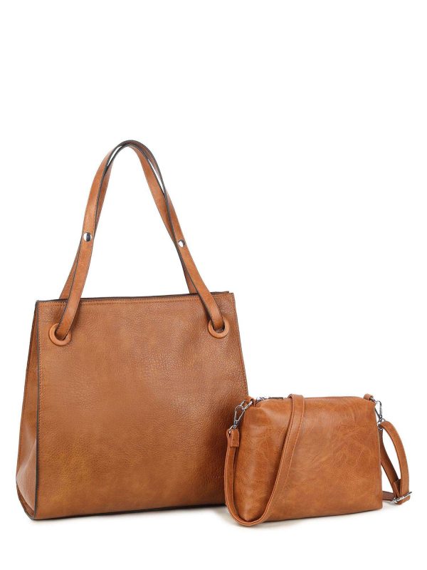 Brown women's bag in eco leather LUIGISANTO