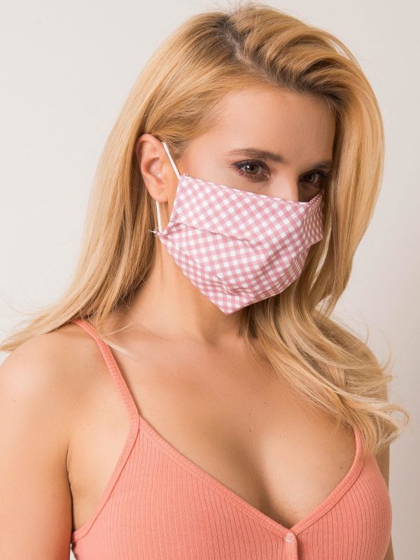 Dirty pink protective mask