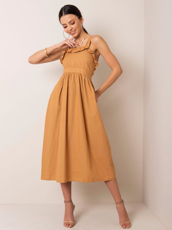 Light brown dress Elisa RUE PARIS