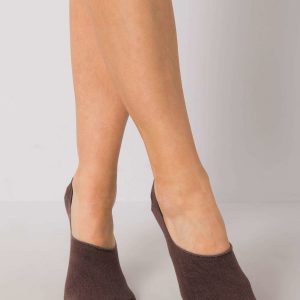 Brown footer socks