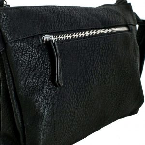 Black Eco Leather Messenger