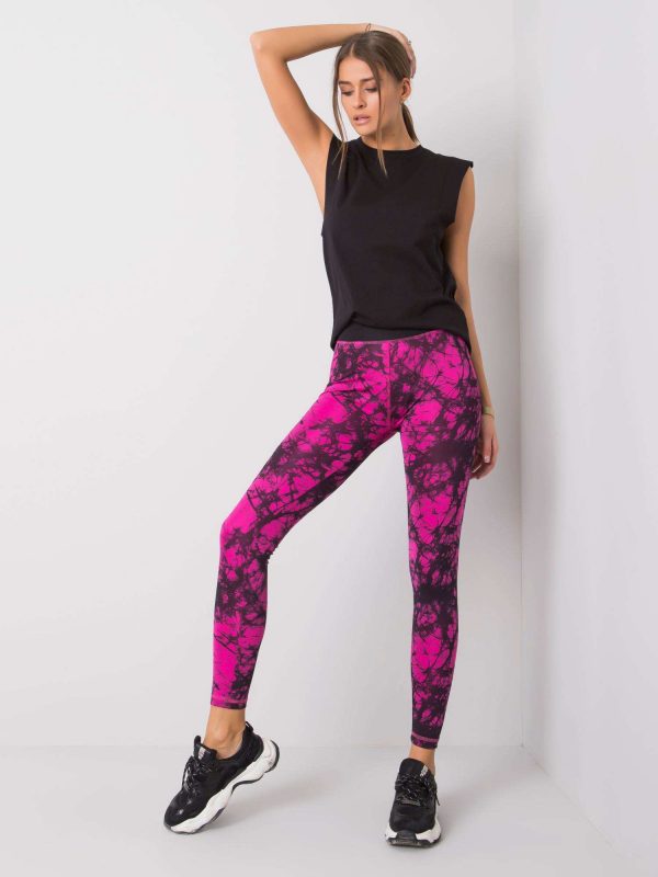 Black & Pink Mia Leggings FOR FITNESS