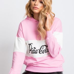 Pina pink and white sweatshirt