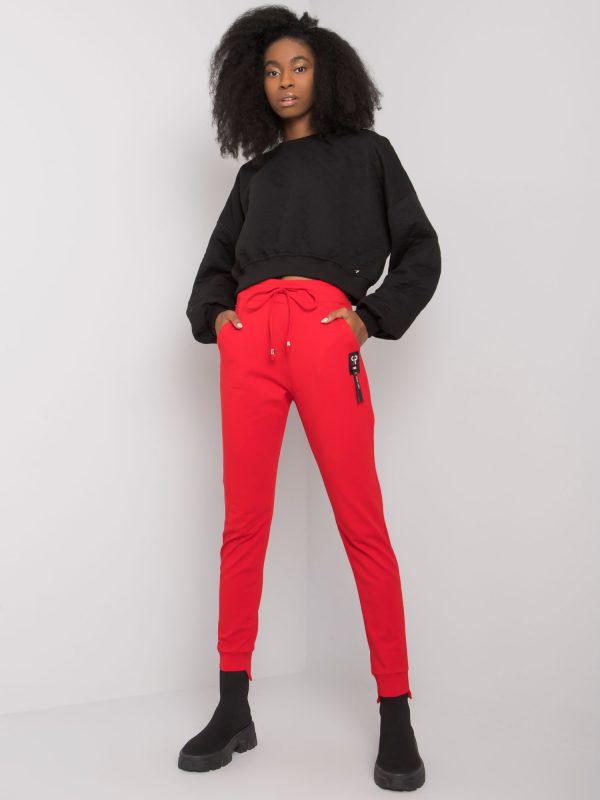 Gabby Red Sweatpants