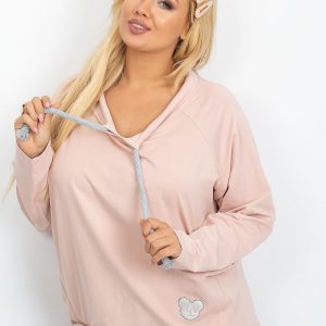 Dirty pink tunic plus size Sara