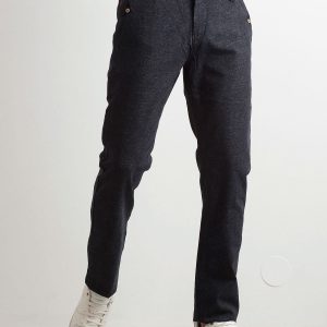 Navy Blue Cotton Men's Pants