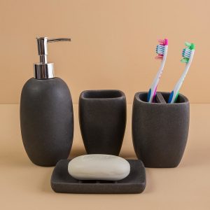 Dark Grey Ceramic Toiletries