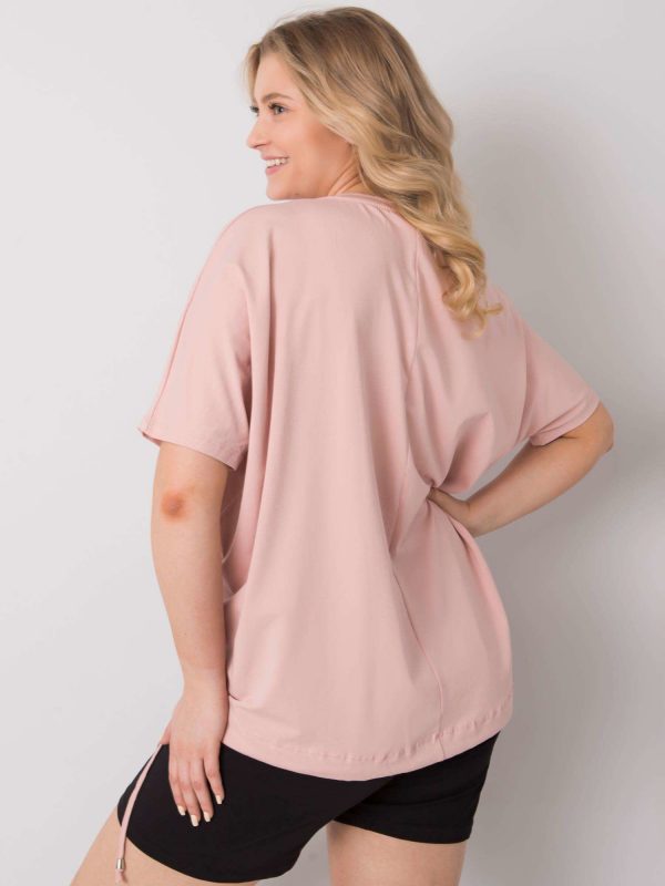 Ruthie Dirty Pink Plus Size Blouse