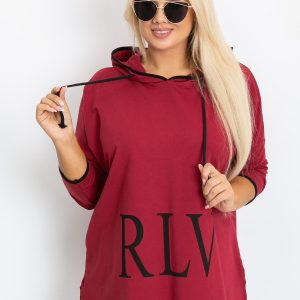 Burgundy plus size sweatshirt Skip