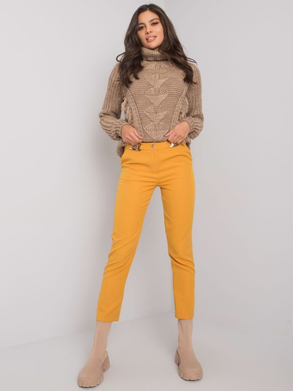 Mustard Elegant Beverley Trousers