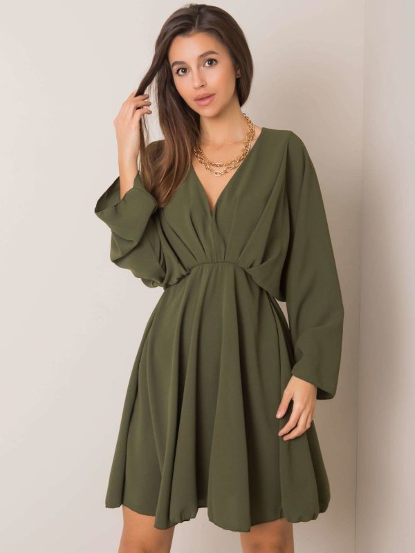 Zayna's bright khaki dress