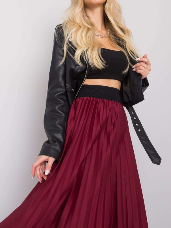 Burgundy Petra skirt