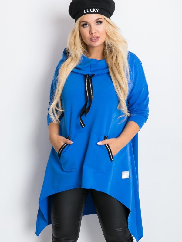 Blue tunic plus size Precious