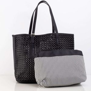 Black Openwork Ladies Bag