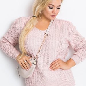 Pale Pink Plus Size Tango Sweater