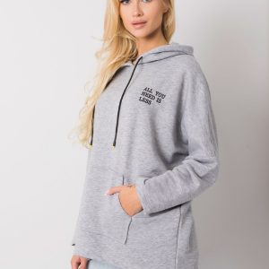 Laylla Grey Melange Hoodie