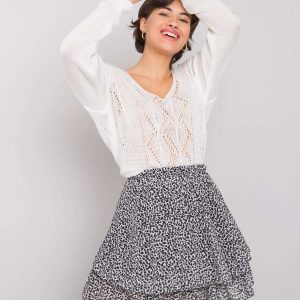 White and black mini skirt Betty