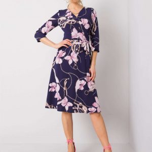 Dark purple dress with Zarina prints