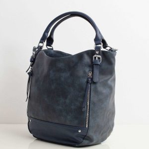 Dark blue women's city bag