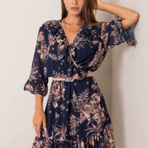 Navy blue dress Poe OCH BELLA