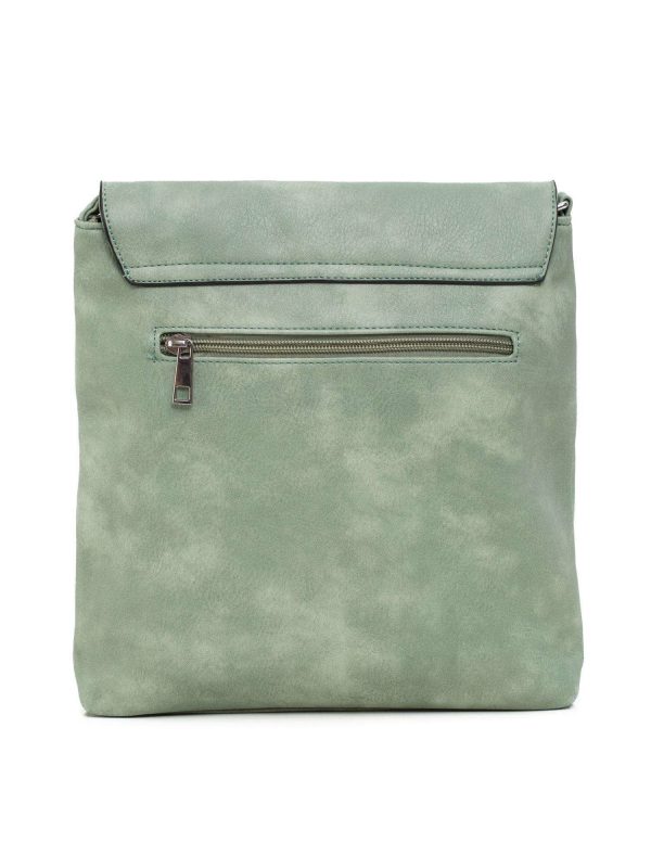 Light green lapel handbag