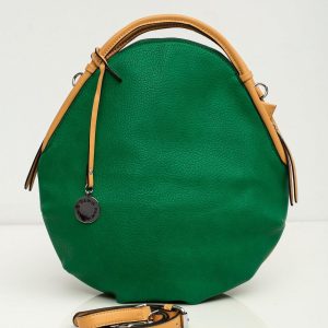 Green eco-leather bag