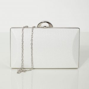 Light silver formal bag