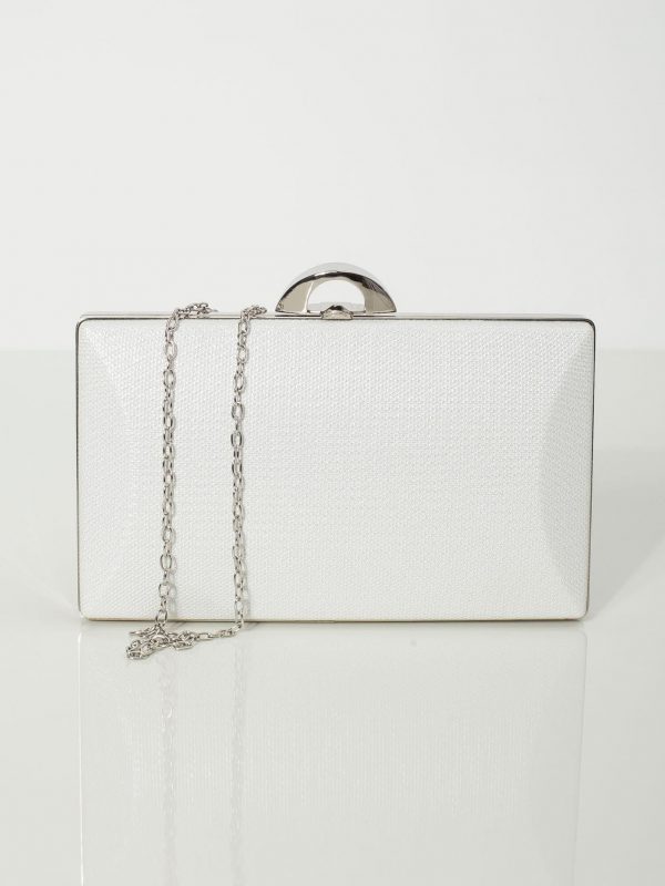 Light silver formal bag