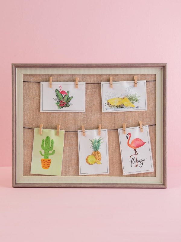 Beige Longitudinal Photo Frame