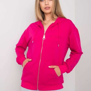 Ilaria Fuchsia Zipper Sweatshirt