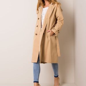 Emily's beige coat