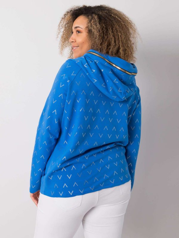 Blue print sweatshirt by Frances