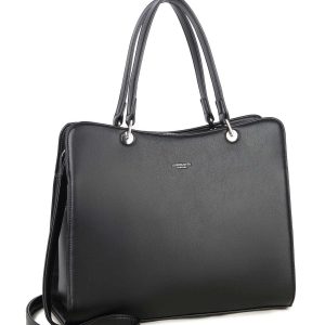 LUIGISANTO black eco-leather bag