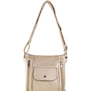 Gold Women's Eco Leather Shoulder Bag