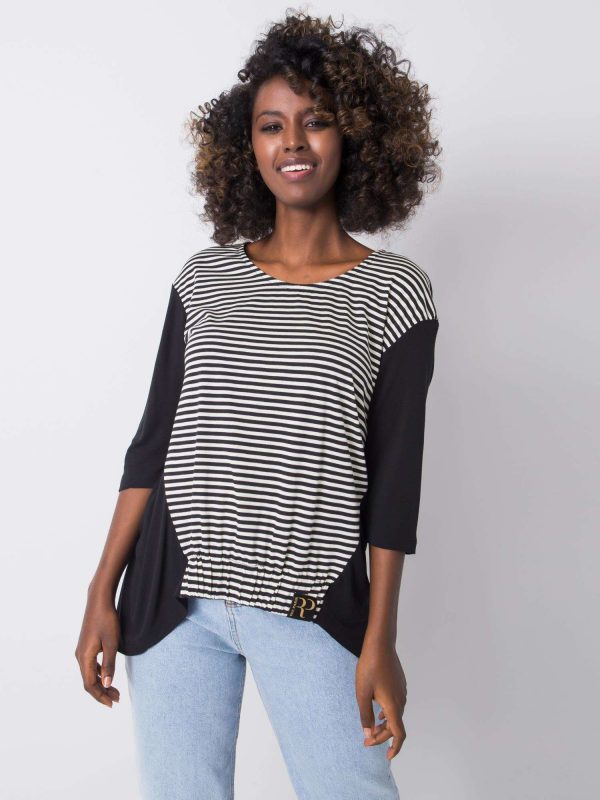 Black and white striped blouse Jordyn RUE PARIS