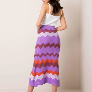 Fabia RUE PARIS lilac skirt