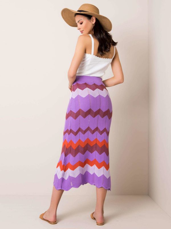 Fabia RUE PARIS lilac skirt