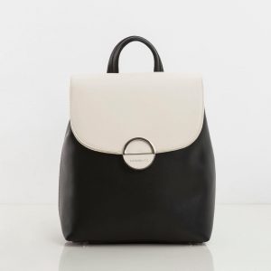 Black Backpack with Contrast Flip