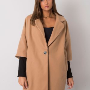 Camel loose coat Aliz RUE PARIS