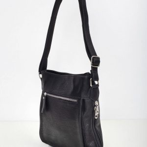 Black Women's Bag with Outer Pocket