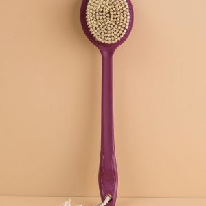 Burgundy bath brush