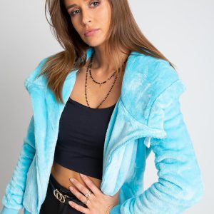 Blue Plush Sweatshirt