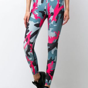 Grey Pink Camuflage Leggings