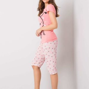 Coral Print Cotton Pyjamas