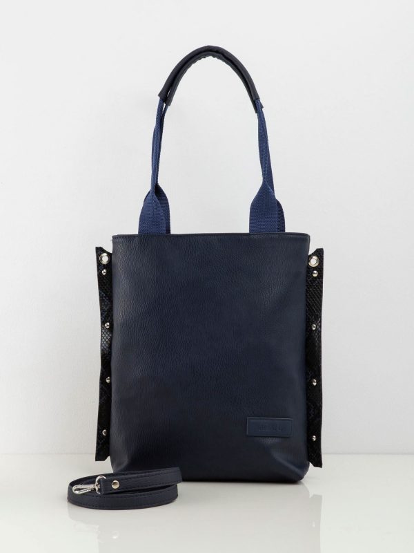 Navy blue rectangular bag